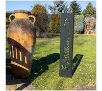 Benvenuto Spina Giardino Piastra Ruggine Decorazione Giardino