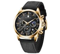 BENYAR BY Orologio da uomo al quarzo analogico in acciaio inossidabile cinturino Timing Date Display impermeabile luminoso orologio Business Casual Sports Watch Fashion Holiday regalo per il padre
