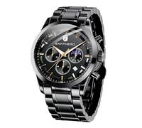 BENYAR BY Orologio da uomo al quarzo analogico in acciaio inossidabile cinturino Timing Date Display impermeabile luminoso orologio Business Casual Sports Watch Fashion Holiday regalo per il padre