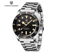 BENYAR Orologi da uomo Orologio meccanico automatico BB58 Orologio sportivo da uomo 2025 Orologio luminoso da lavoro impermeabile in acciaio inossidabile Black