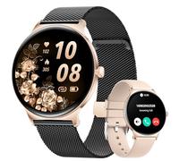BENYAR SMART 2025 Smartwatch Donna con Chiamate Bluetooth, Schermo AMOLED 1.43 Pollici/120+ Modalità Sport/Monitoraggio SpO2 Frequenza Cardiaca Sonno/Impermeabile IP68 per Android e iOS Nero
