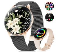 BENYAR SMART Smartwatch donna, 1,43" AMOLED Schermo/Chiamata Bluetooth/100+ Modalità Sportive Smartwatch, Sonno/SpO2/Calorie/Frequenza Cardiaca Monitor per Android iOS