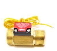 Benytro Interruttore di flusso d'acqua, sensore di flusso in ottone G1/2 | Precisione di rilevamento ± 5%, attivazione a bassa pressione, uso HVAC e protezione antincendio, carico massimo 50 W