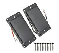 Benytro Set pickup humbucker nero per chitarra elettrica, confezione da 2 | Design attivo a doppio induttore, distanza tra collo 50 mm e ponte 52 mm, magnete in ceramica, viti e molle incluse