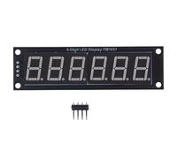 Benytro TM1637 6 cifre 7 segmento LED Display Module 1,42 cm verde 5V | 2 Pin Digital IO, TM1637.h Libreria, 46x14mm Schermo, Scheda PCB, Display Orologio, Elettronica FAI DA TE