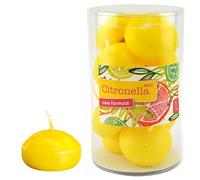 Benza Candele galleggianti citronella gialle Ø 45 x 30 mm - 20 pezzi