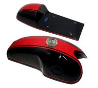 Benzina Carburante Serbatoio Cappello Rosso Nero & Sedile Hood Benelli Mojave