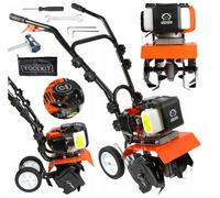 Motozappa Motocoltivatore 52cc 1,9CV motore a benzina e olio 2 tempi a scoppio area di lavoro 30cm zappatrice