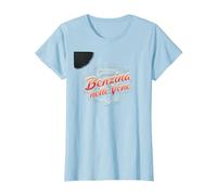 Benzina nelle Vene - Regalo per Appassionati di Auto Maglietta, Donna, Celeste, S