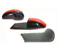 Benelli Mojave Cafe Racer 260 360 Serbatoio Benzina + Sella Nera Arancione