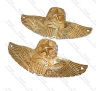 Benzina Serbatoio Distintivo Monogramma Decalcomania Set Ottone Per BSA Norton