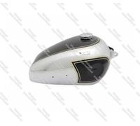Benzina Serbatoio +Tappo Nero Dipinta Cromato Per BSA B31 B33 Pistone Model New