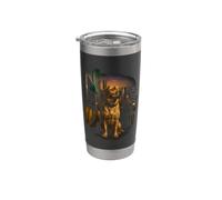 Benzinaio Labrador Dog Trucker Bicchiere termico in acciaio inox doppia parete