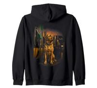 Benzinaio Labrador Dog Trucker Felpa con Cappuccio