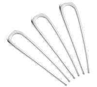 BEoffer 3 forcine per capelli alla francese, in metallo, eleganti forcine per capelli da donna, per chignon e acconciature francesi senza danni ai capelli, a forma di U, ottima tenuta e confortevole