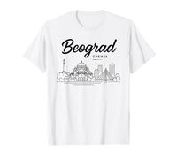 BEOGRAD Skyline Souvenir - Belgrado Serbia Souvenir Maglietta