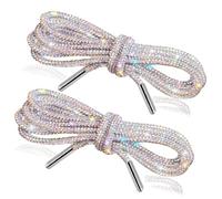 Beojonvy Lacci per Scarpe con Strass, Lacci Brillanti - Non solo per tutti i scarpi, ma anche ideali per felpe con cappuccio, accessori per abbigliamento, cinture e progetti DIY