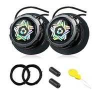 Beojonvy Lacci senza legatura con chiusura rapida, chiusura a vite, 1 paio di lacci per sneaker, scarpe da ginnastica, scarpe sportive, scarpe da lavoro, unisex, 100 cm, C Cinque punti Nero