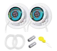 Beojonvy Lacci senza legatura con chiusura rapida, chiusura a vite, 1 paio di lacci per sneaker, scarpe da ginnastica, scarpe sportive, scarpe da lavoro, unisex, 100 cm, B Tecnico Bianco