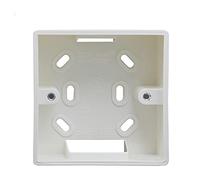 Beok Scatola montata a superficie per termostato di riscaldamento a pavimento Custodia montata a superficie per scatole da incasso, universale 86x86mm Bianco