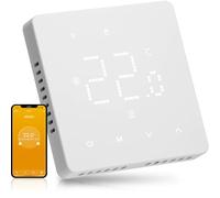 Beok Termostato elettrico per riscaldamento a pavimento WiFi Termostato di riscaldamento programmabile a giorno con sensore, compatibile con Tuya Alexa