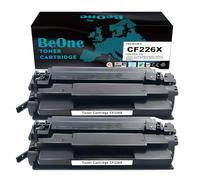 BeOne 2x Compatibile per 26X CF226X 26A CF226A Cartuccia Toner Nero Compatibile per Stampante HP LaserJet Pro M402 M402dn M402dne M402dw M402n MFP M426 M426dw M426fdn M426fdw (2 Nero)