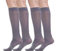 BEONTOP by Gambetti Gambaletti Compressione Graduata Donna 140 Denari 2Pz - Calze Compressione 22-23 mmHg, Riposanti, Contenitive, Elastiche Per Vene Varicose, Comfort Support Line - Made in Italy