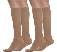 BEONTOP by Gambetti Gambaletti Compressione Graduata Donna 140 Denari 2Pz - Calze Compressione 22-23 mmHg, Riposanti, Contenitive, Elastiche Per Vene Varicose, Comfort Support Line - Made in Italy