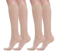 BeOnTop Gambaletti Compressione Graduata Donna 70 Denari 2Pz - Calze Compressione 17-18 mmHg, Riposanti, Contenitive, Elastiche Per Vene Varicose, Comfort Support Line - Made in Italy