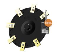 BEOS Dischi di Taglio Premium per Robot Tosaerba - Compatibili con Mammotion LUBA Mini - Vassoio di Taglio per 8 Lame - Dischi di Taglio rinforzati con Fibra di Vetro - Ø 172 mm