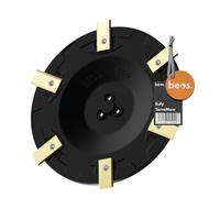 BEOS Disco Lame per Robot Tosaerba - per Eufy|TerraMow | E15 e E18 | TerraMow V600 e V1000 | TerraMow S800 e S1200 - Disco per 6 lame - Ø 190 mm - Prodotto in Germania