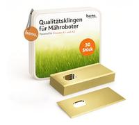 BEOS Lame di Ricambio in Titanio 30x Premium - Compatibili con i Tosaerba robotizzati Dreame A1 e A2 - Spessore delle Lame 0,8 mm - per Un Taglio Perfetto e Un Prato Sano