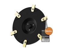 BEOS Piatto portacoltelli Tuning per 6 Lame - Segway Navimow Serie H | Disco da taglio rinforzato con fibra di vetro - Ø 184 mm - Prodotto in Germania