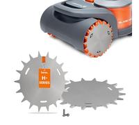 BEOS Punte in acciaio inox premium per Segway Navimow - Lucidate - Fori lunghi per allineamento ottimale - Sbavatura - Miglioramento della trazione per robot tosaerba Segway - Ruote per Navimow