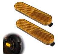 Beoveo Set di 2 strisce catarifrangenti per ruota posteriore, gialle, per | Copertura laterale compatibile con Xiaomi 5, 5 Pro, 5 Max, pezzo di ricambio discreto per scooter e uso quotidiano