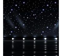 BeoyNot Sfondo in Tessuto con Cielo Stellato LED, Pieghevole | Facile Trasporto e Installazione con Asole Metalliche | per Decorazioni Domestiche e Feste white-4mx8m(13.12x26.24ft)