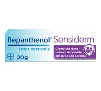 Bepanthenol Sensiderm Crema, per Pelle secca o irritata, Dermatite, Eczema, Reazioni allergiche, con Pantenolo, Senza Cortisone, Allevia Prurito e Arrossamento, Tubo da 20g