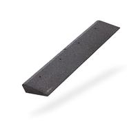 Bepco Rampa per bordo del marciapiede, in fibre di gomma di colore nero, rampa di carico per soglia della porta con rondelle da avvitare, da 100 x 25 x 6 cm