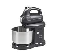 BEPER 90.347 Sbattitore con Ciotola in Acciaio, 2.8 Litri,300W, Acciaio Inossidabile/ABS,2 Coppie di Fruste, Utilizzabile Anche Senza Ciotola,5 velocità, Tasto Pulse, Nero