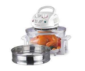 Beper BF.640 - Forno Ventilato Multifunzione 12L, Anello di Prolungamento per Capienza Totale 18L, Timer 60 Minuti, Temperatura Regolabile fino a 250°, Accessori Inclusi, Risparmia Energia e Tempo
