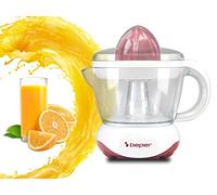 BEPER BP.101H Spremiagrumi elettrico, 25W, 700 ML ,2 Coni diverse dimensioni, Coperchio di protezione, Bianco/Rosso