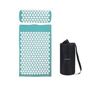 BEPER C301ACC001 Tappetino per Digitopressione con Cuscino Tappetino per agopressione, Sfoderabile, Lavabile, Tessuto Cotone, Riduce le tensioni muscolari, Stress, Migliora la circolazione
