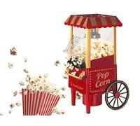 BEPER Macchina per Popcorn, Popcorn in 3 Minuti, No Grassi, Circolazione di Aria Calda, Senza Olio Potenza 1200 W, Rosso/ Oro