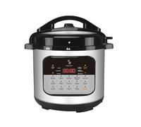 BEPER P101COS002 Pentola Multicooker a Pressione 6 Litri,15 Programmi di Cottura, Slow Cooker, Timer 24h, 3 Livelli di Pressione, Funzione Mantenimento Caldo, 10 Sistemi di Sicurezza,1000W