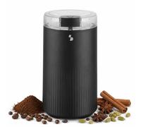 BEPER P102ROB120 Macina Caffè Elettrico 200W, Macinacaffè con Lame in Acciaio Inox, Capacità 60 g, per Chicchi di Caffè, Spezie e Semi, Nero