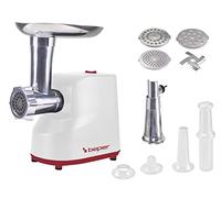 BEPER P102ROB200 Tritacarne Elettrico e Passapomodoro Elettrico 1200W con Trafile in Acciaio Inossidabile e Accessori