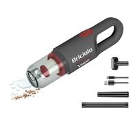 BEPER P202ASP401 Aspirabriciole ricaricabile, 55 W, Aspirabriciole Senza Fili, Compatto e Leggero, Aspira Liquidi e Solidi in Plastica con Filtro Hepa per Macchina o Casa, Capacità 400ml, Rosso/Grigio