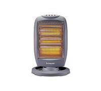 BEPER P203PAN011 Pannello radiante alogeno, 400/800/1200W, 3 Elementi riscaldanti, 3 livelli di potenza, Oscillazione orizzontale automatica, Funzione ECO e autospegnimento, Grigio