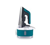 BEPER P204CAL200 Ferro da Stiro ciclo continuo,2250W,Serbatoio 1,2L,Piastra Ceramica, Colpo Vapore g/min ,Filtro anticalcare removibile, Base avvolgicavo, Blocco di sicurezza, Nero/Ottanio