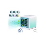 Beper P206RAF200 Mini Raffrescatore Da Tavolo, Umidificatore, Climatizzatore Personale Portatile, Cavo USB, 3 Velocità, 7 Luci Led Cromoterapia, Mini Air Cooler